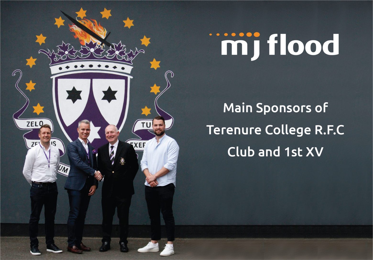 MJ Flood sponsoring Terenure College RFC