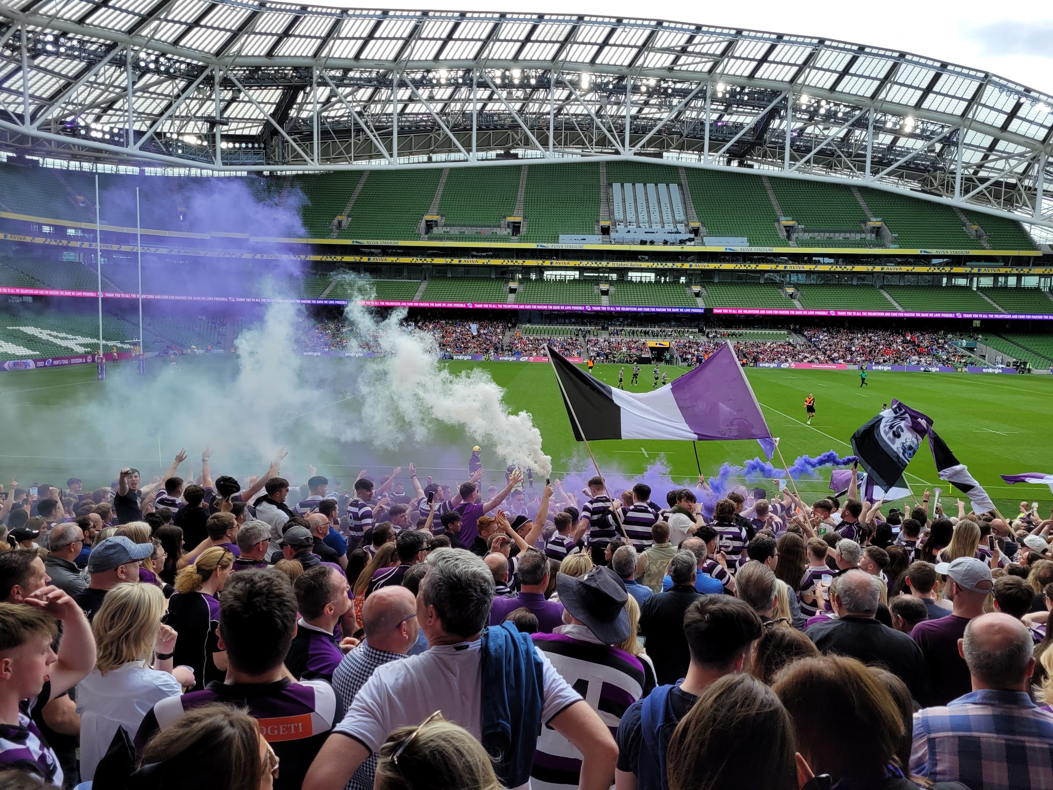 Terenure College RFC Final in Aviva Stadium - Winners of the Energia Cup 2023